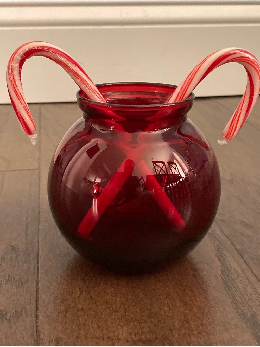 Ivy Ball Vase Royal Ruby by ANCHOR HOCKING